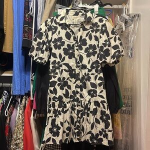 Jessica Simpson Monochrome Floral Dress